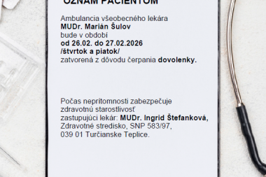 Centrum integrovanej zdravotnej starostlivosti - Ambulancia všeobecného lekára 